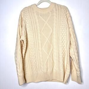 Aelfric Eden Retro 90s Cable Knit Sweater Size M